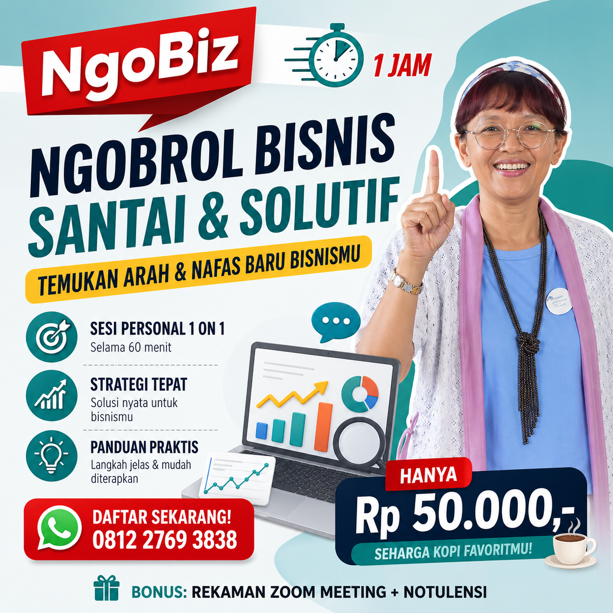 Konsultasi Bisnis UMKM Murah & Privat: Sesi 1-on-1 Cuma 50 Ribu!