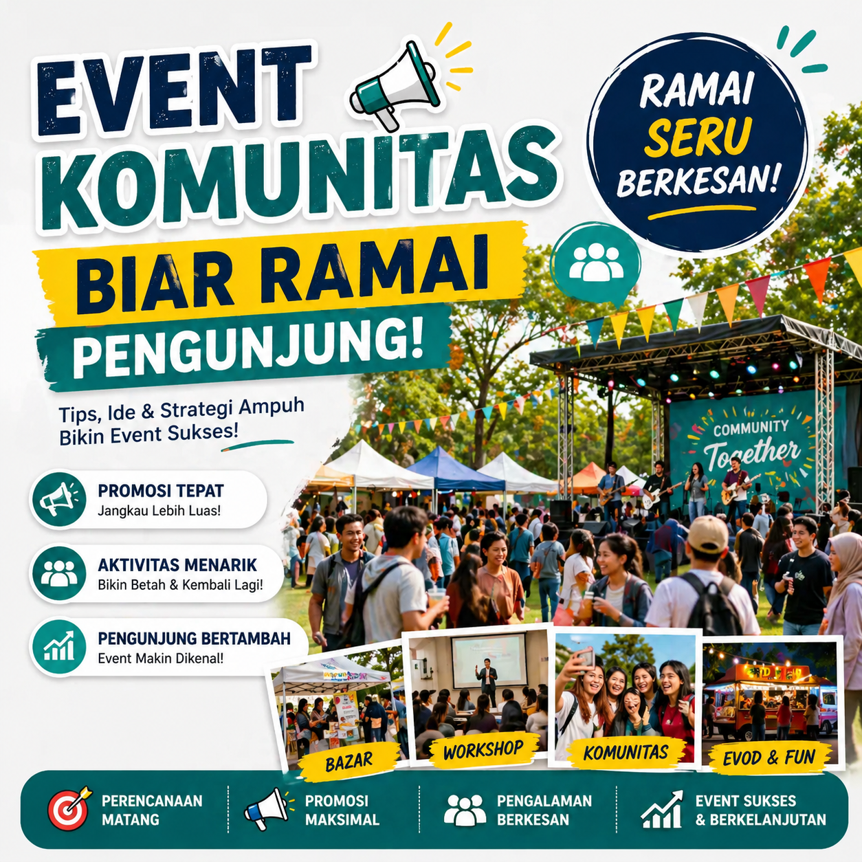 Cara Membuat Event Komunitas yang Ramai Pengunjung (Anti Sepi) - ARS Management